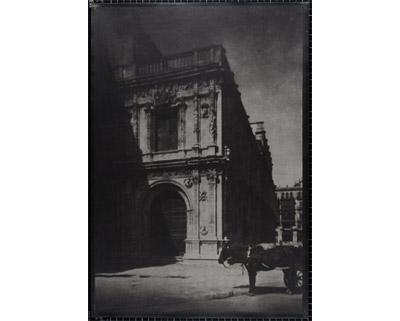 City Council, 2006. Seville, Andalusia.  Gelatinized paper emulsified with gum arabic and carbon black (bichromate gum).