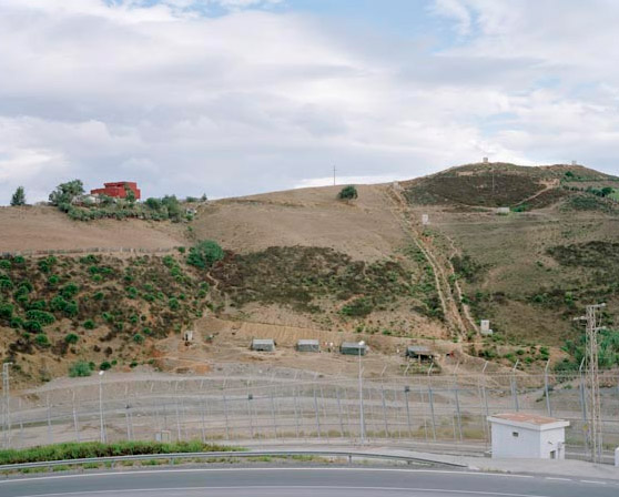 Specific Geographies I. Ceuta Border Fence, 2009. C-Type chromogenic prints from negative